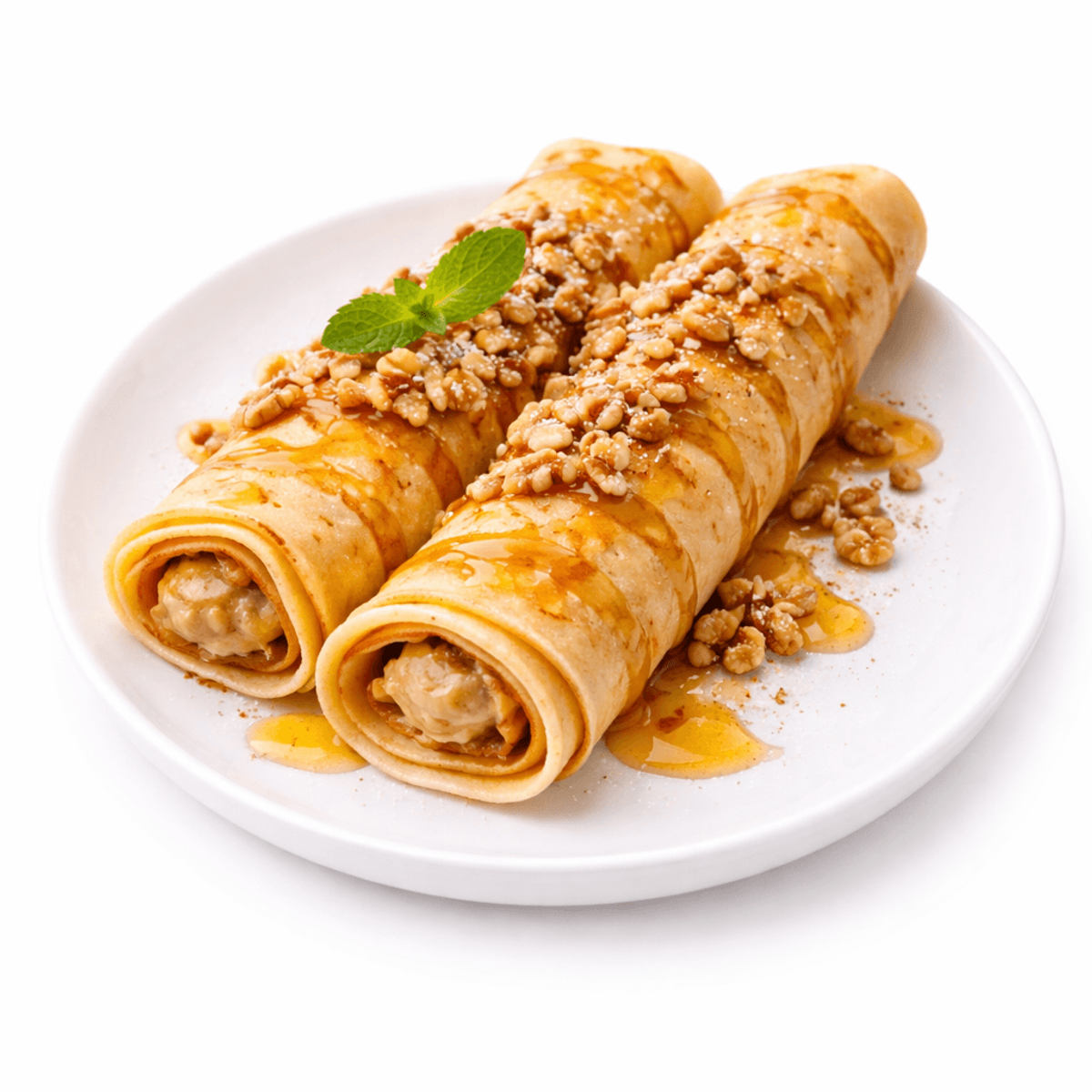 Clătite cu miere și nuci